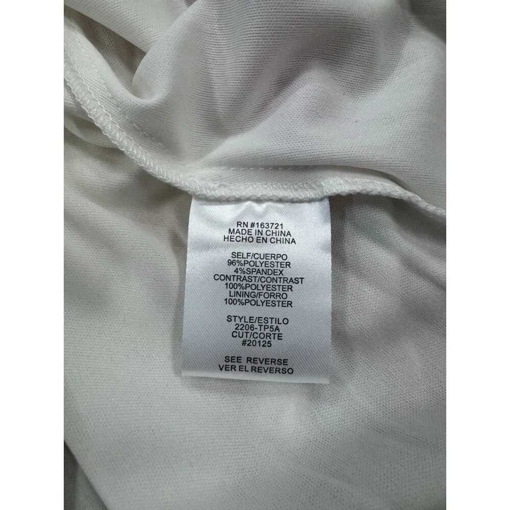 City Studio Juniors' Women's Ivory Floral Cowl Neck Self-Tie Dress Size 11/12 - Picture 9 of 14